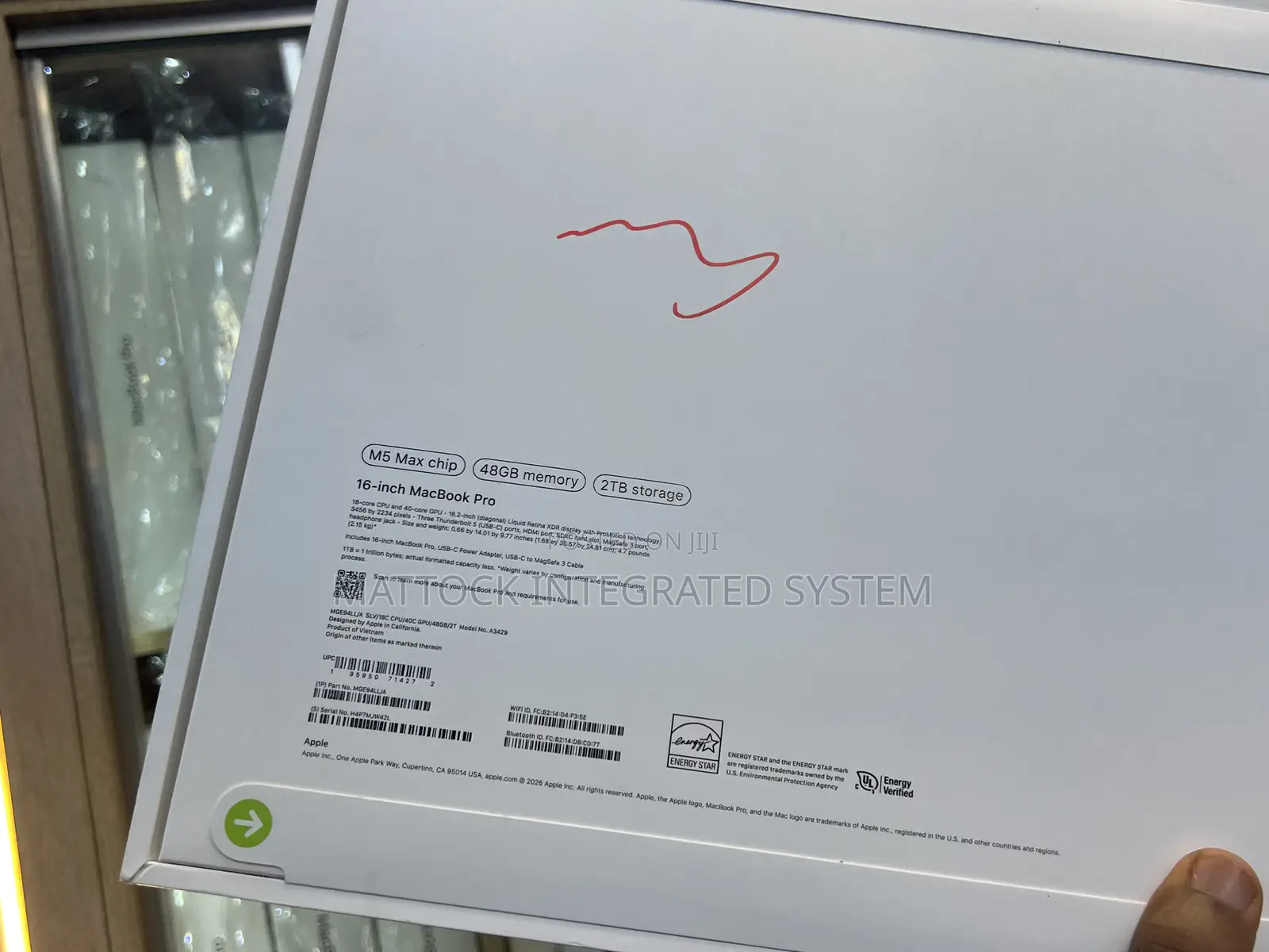New Laptop Apple MacBook Pro 2026 M5 Max 48GB Apple M5 SSD 2T