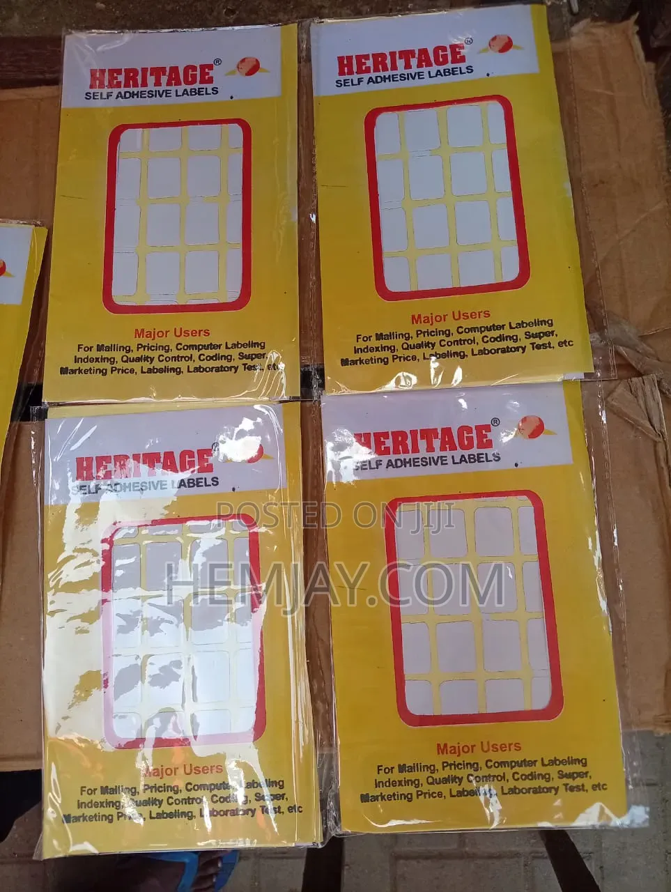 Quality Plain Price Tag / Self Adhesive Labels