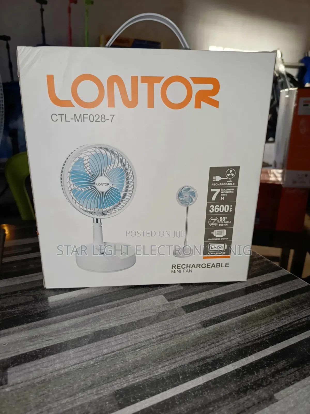 Rechargeable Foldable Fan