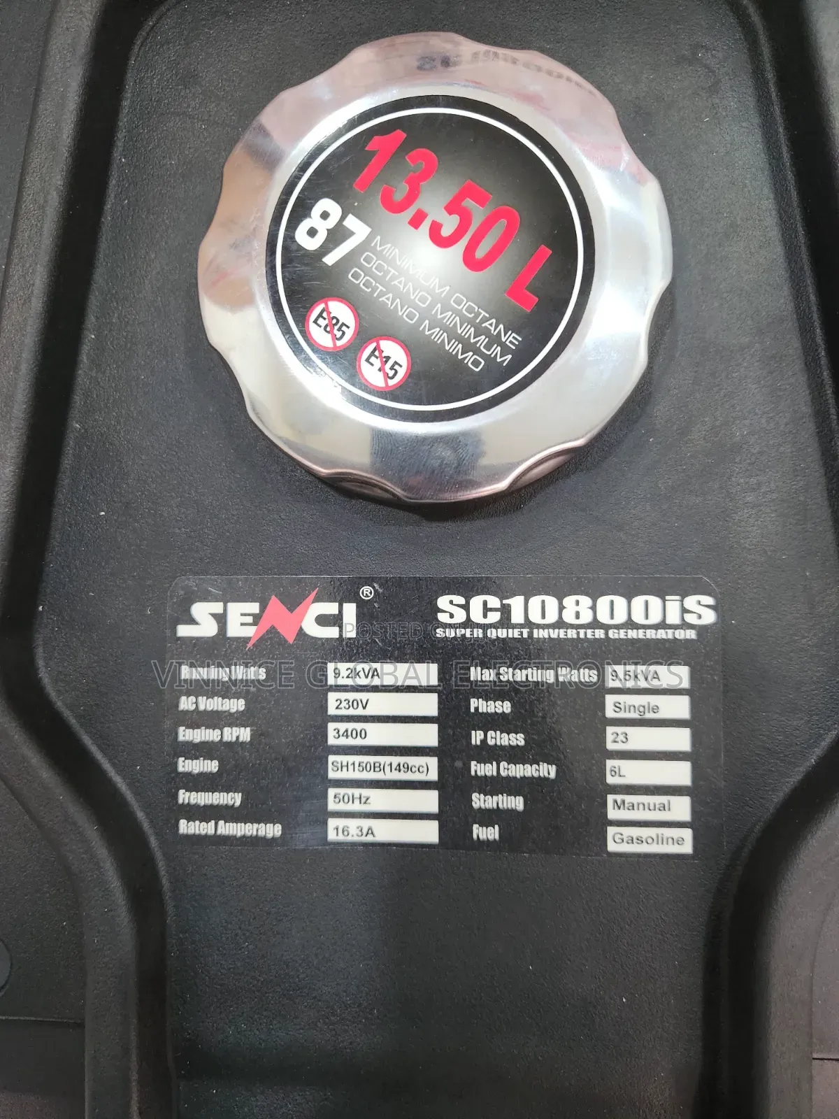 9.5kva Senci Inverter Generator With Remote Control Lesser Noise .