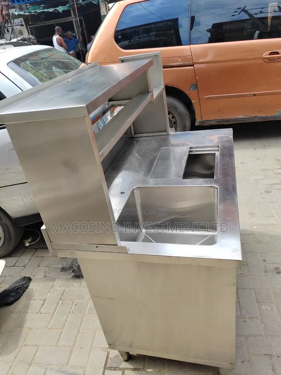 Stainless Steel Work Table for Food Preparation or Beverage Service