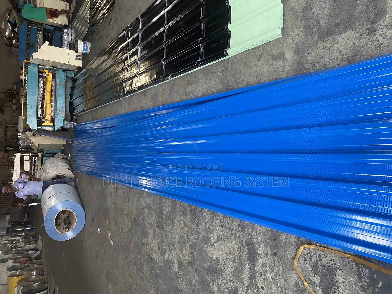 Production of Metral Blue:Oven Baked Aluminum Roofing Sheet