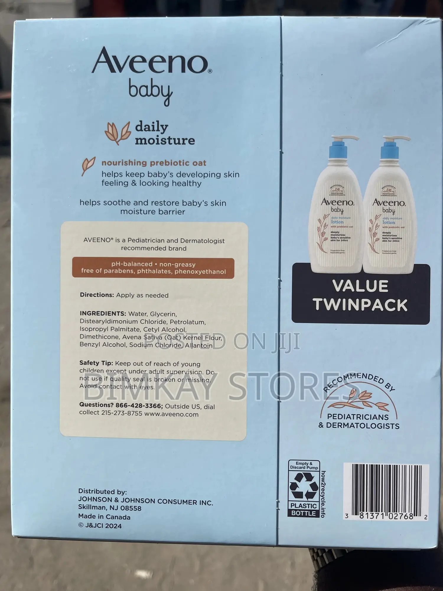 Aveeno Baby Daily Moisture Lotion 2 in 1 532ml