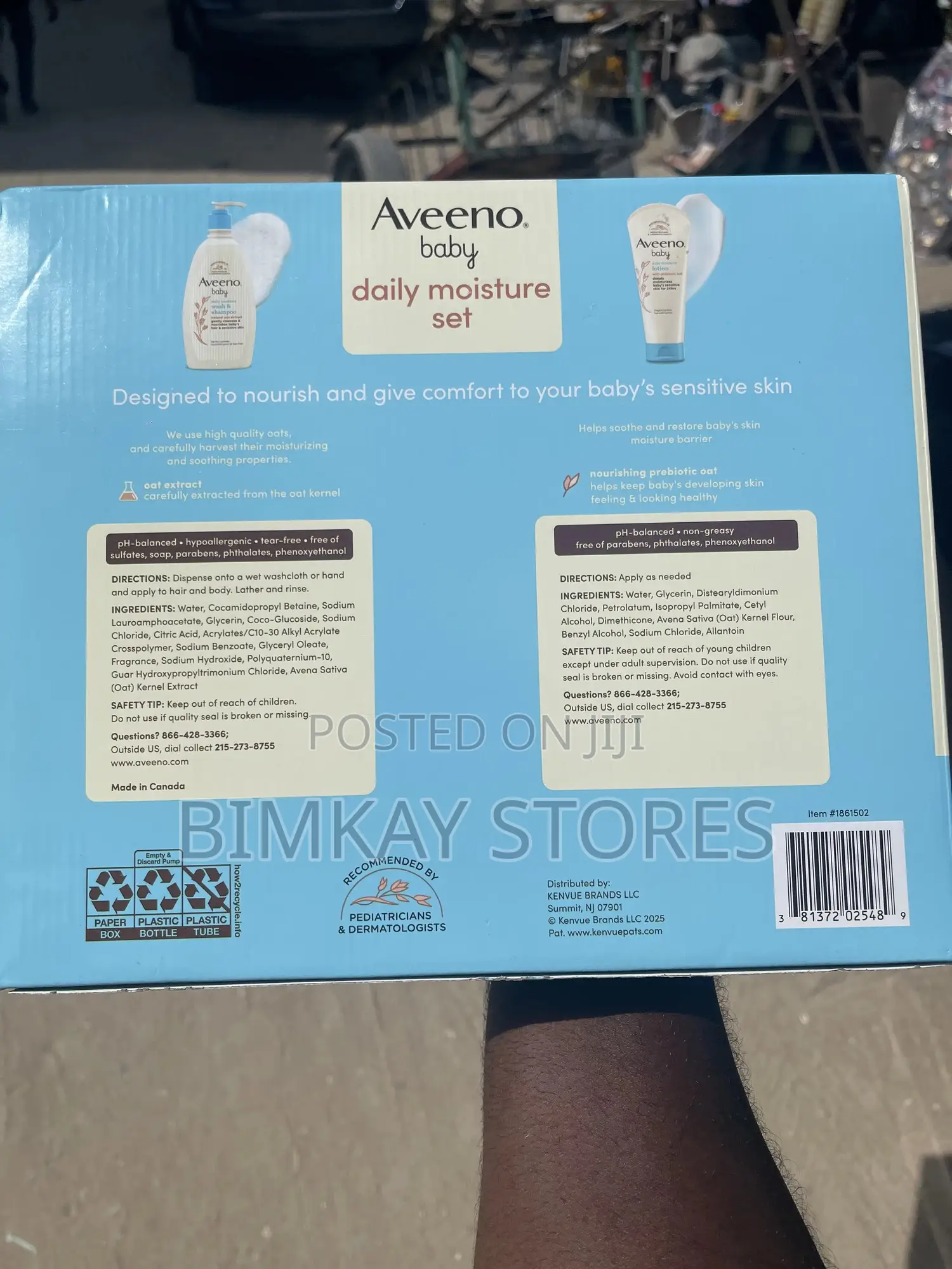 Aveeno Baby Daily Moisture Lotion 2 in 1 532ml