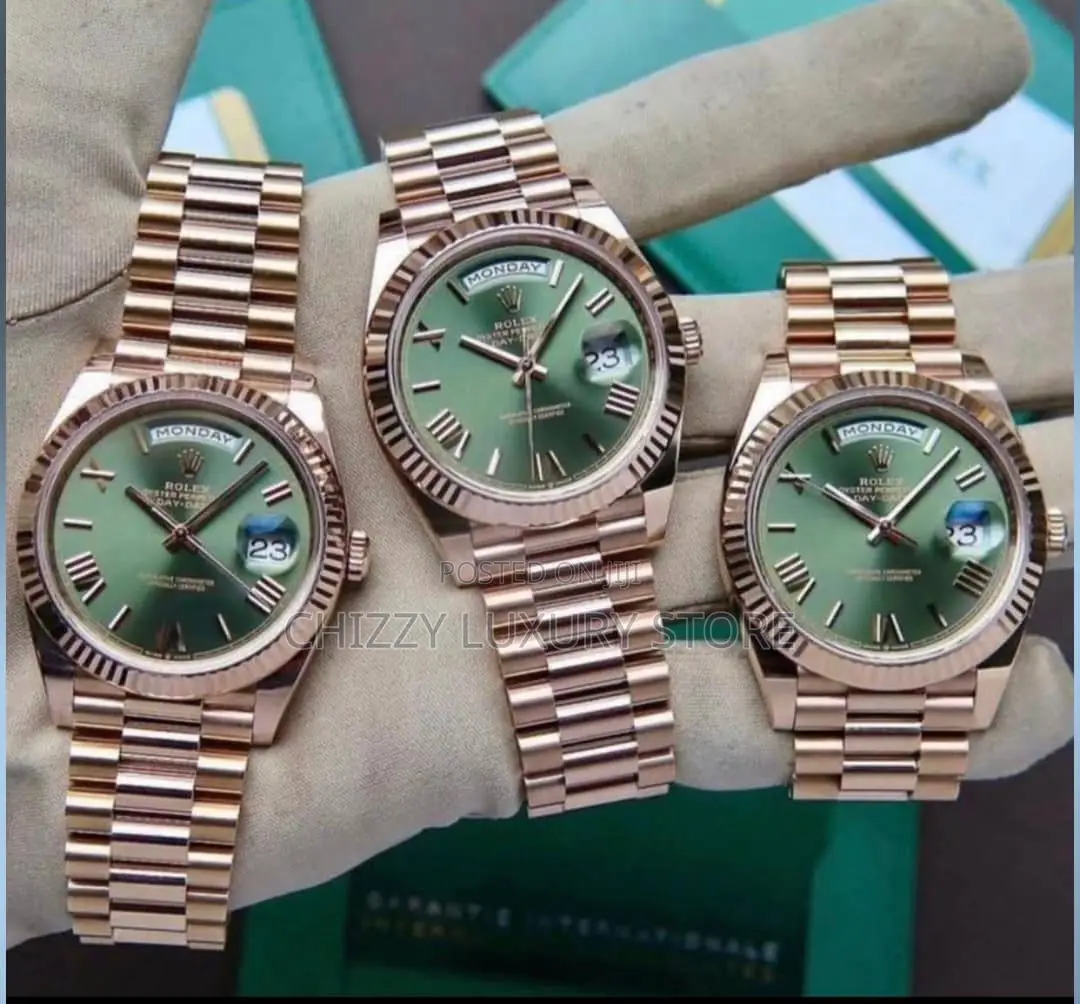 Rolex Quality Luxury Men Chain Strap Wristwatch