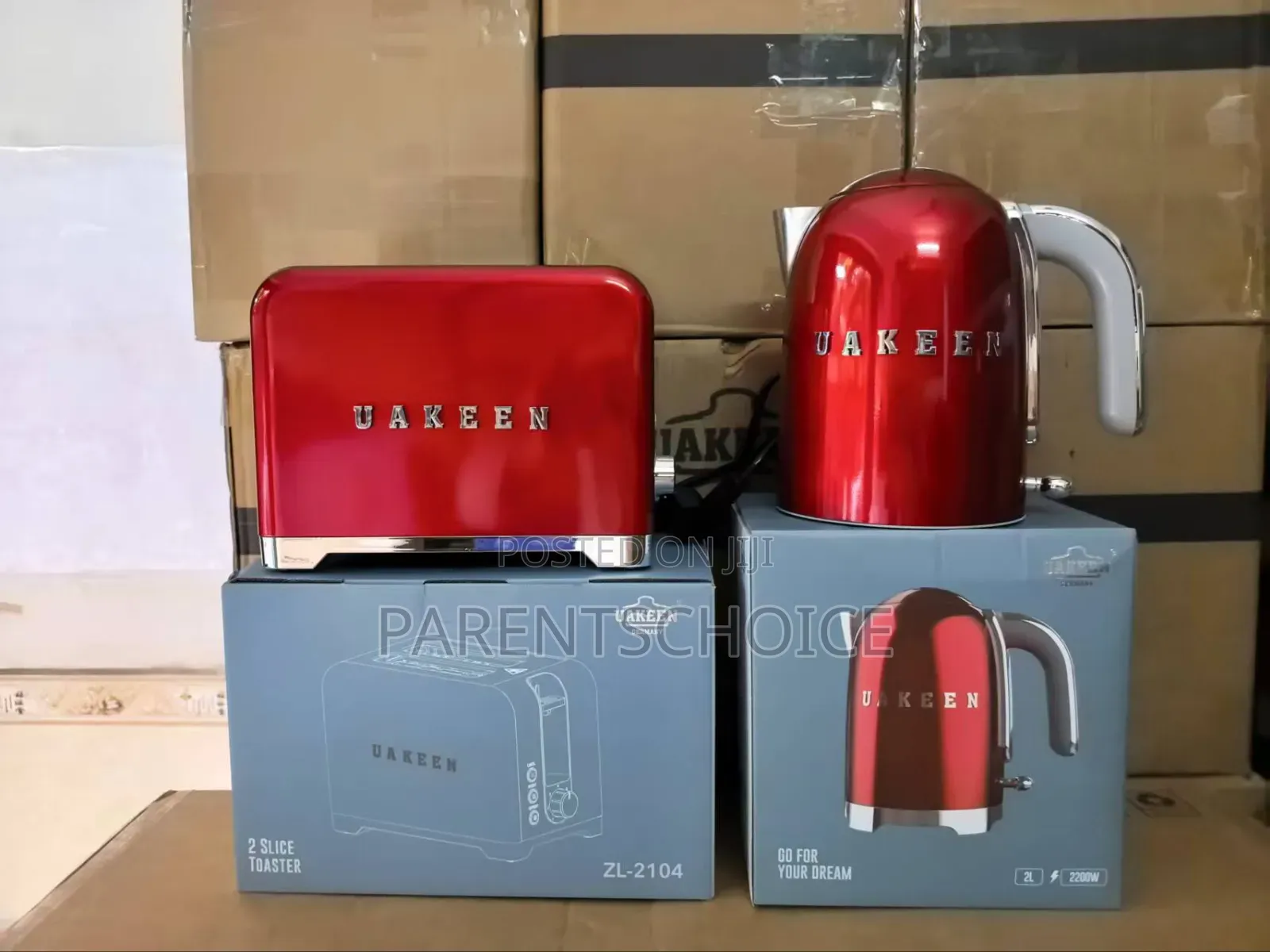 2 in 1 Uakeen Electric Kettle and Electric Toaster