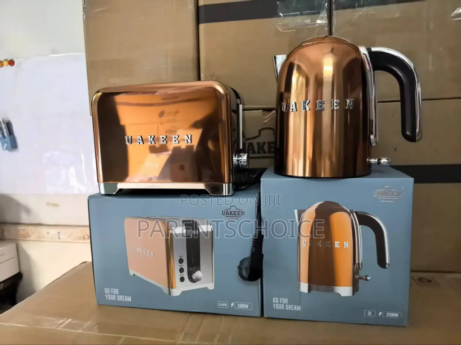 2 in 1 Uakeen Electric Kettle and Electric Toaster