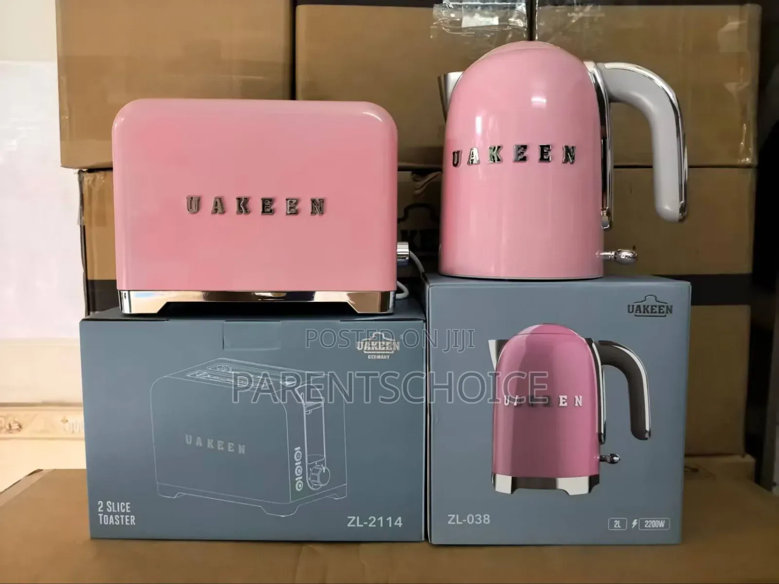 2 in 1 Uakeen Electric Kettle and Electric Toaster