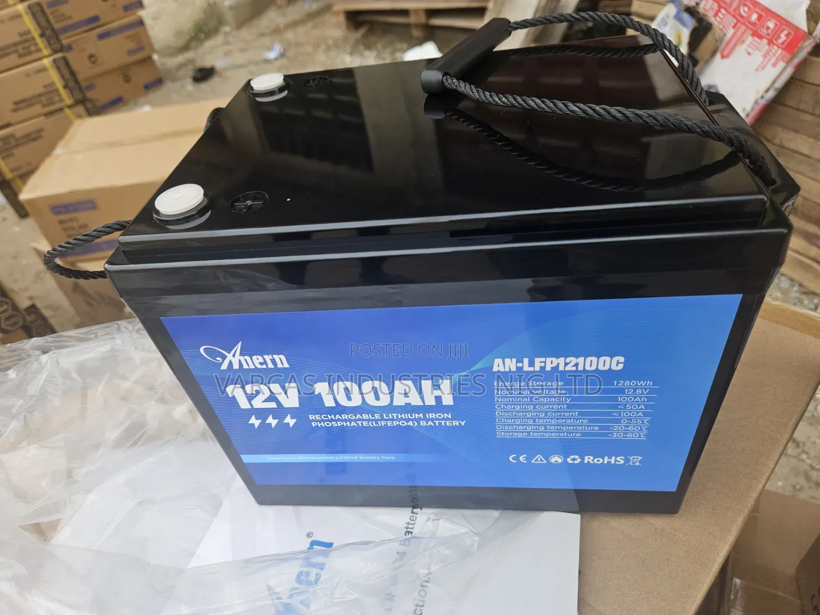 Anern 12v 100ahps Lithium Iron Battery