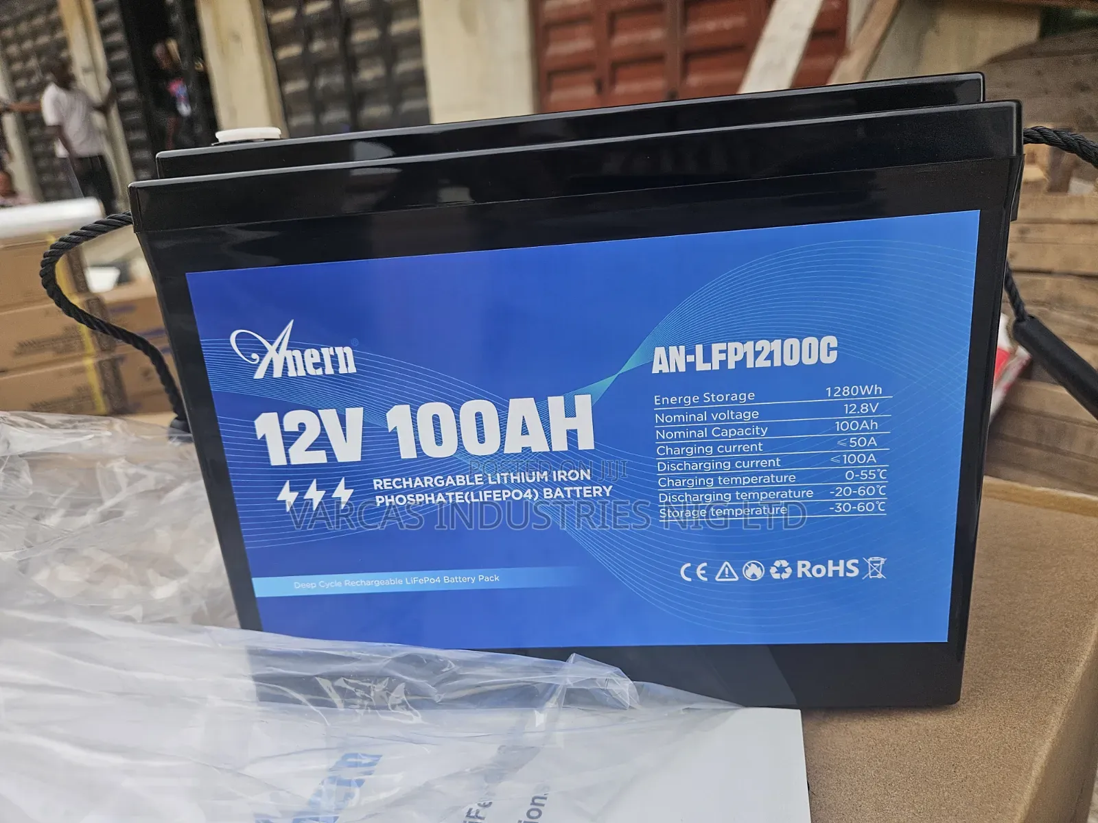 Anern 12v 100ahps Lithium Iron Battery