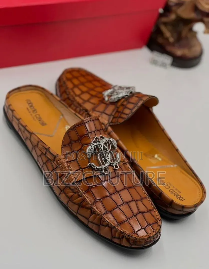 Original Italian Roberto Cavalli Half Shoes Available in Store