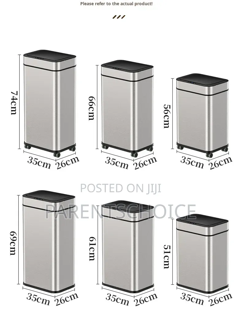 Automatic Large Capacity Stainless Steel Smart Waste Bin- 30l/40l/50l