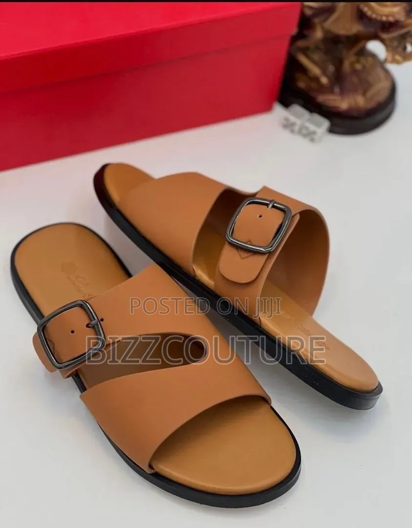 Original Italian Loro Piana Palm Slippers Available in Store
