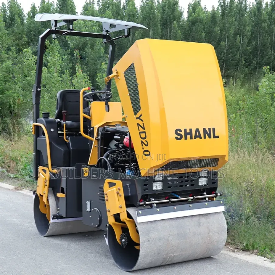 2 Tons Double Drum Ride on Roller