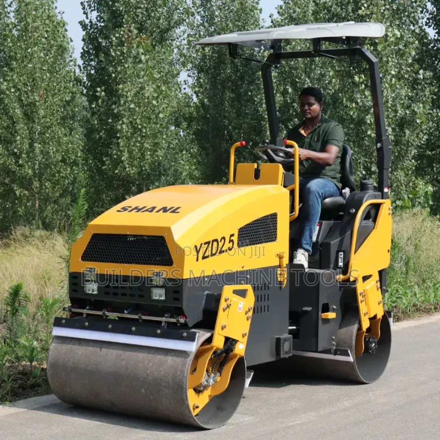 2 Tons Double Drum Ride on Roller