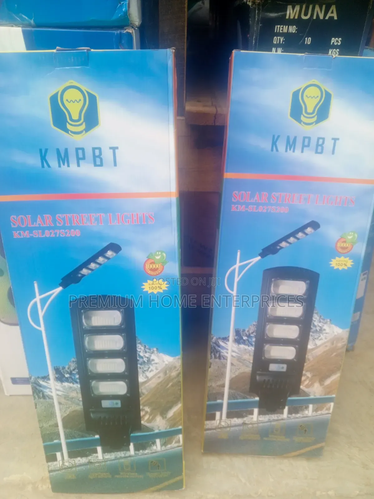 KMPBT Solar Street Light 400 Watts With Pole Sensor