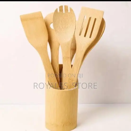 5pcs Wooden Kitchen Utensils Set Wooden Cooking Spoon Set