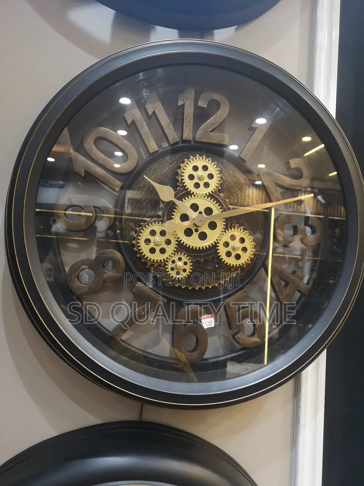 Black Antique Wall Clock (50cm)