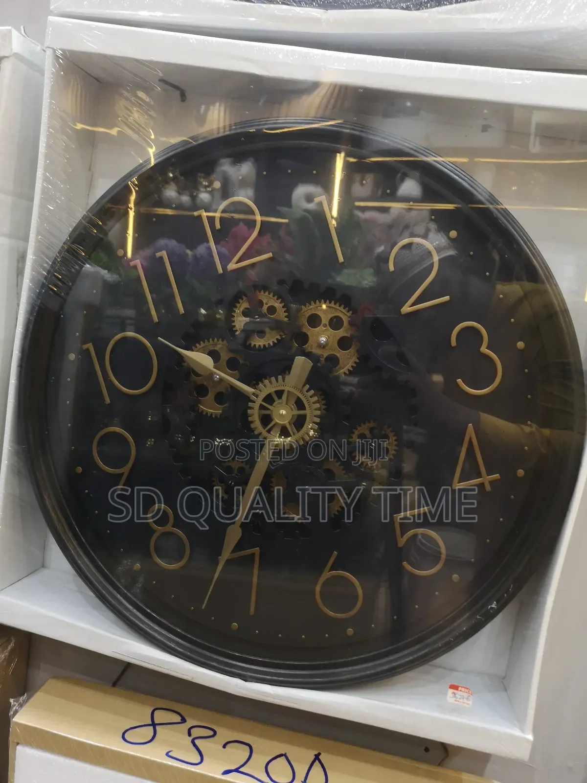 Black Antique Wall Clock (50cm)