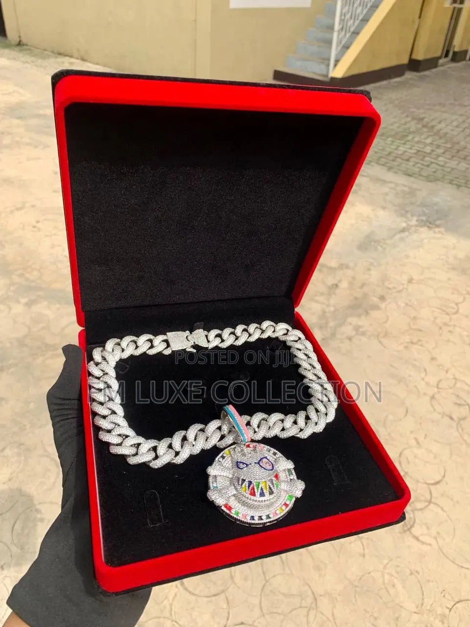925 Sterling Silver/VVS Necklace and Pendand