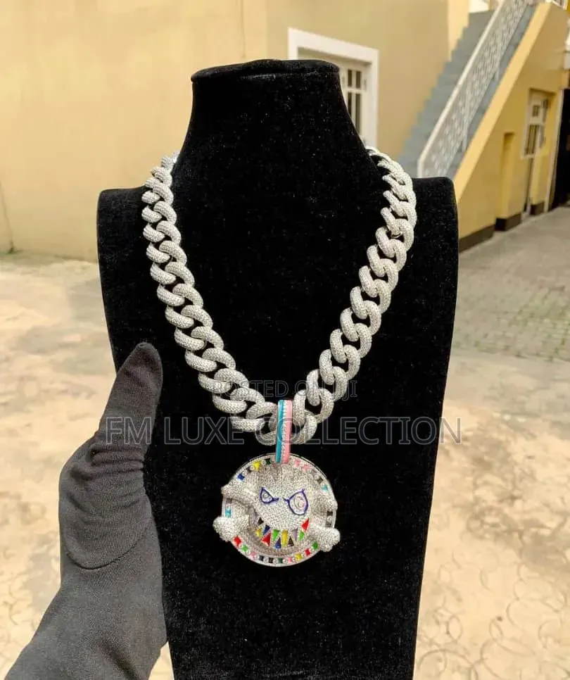 925 Sterling Silver/VVS Necklace and Pendand