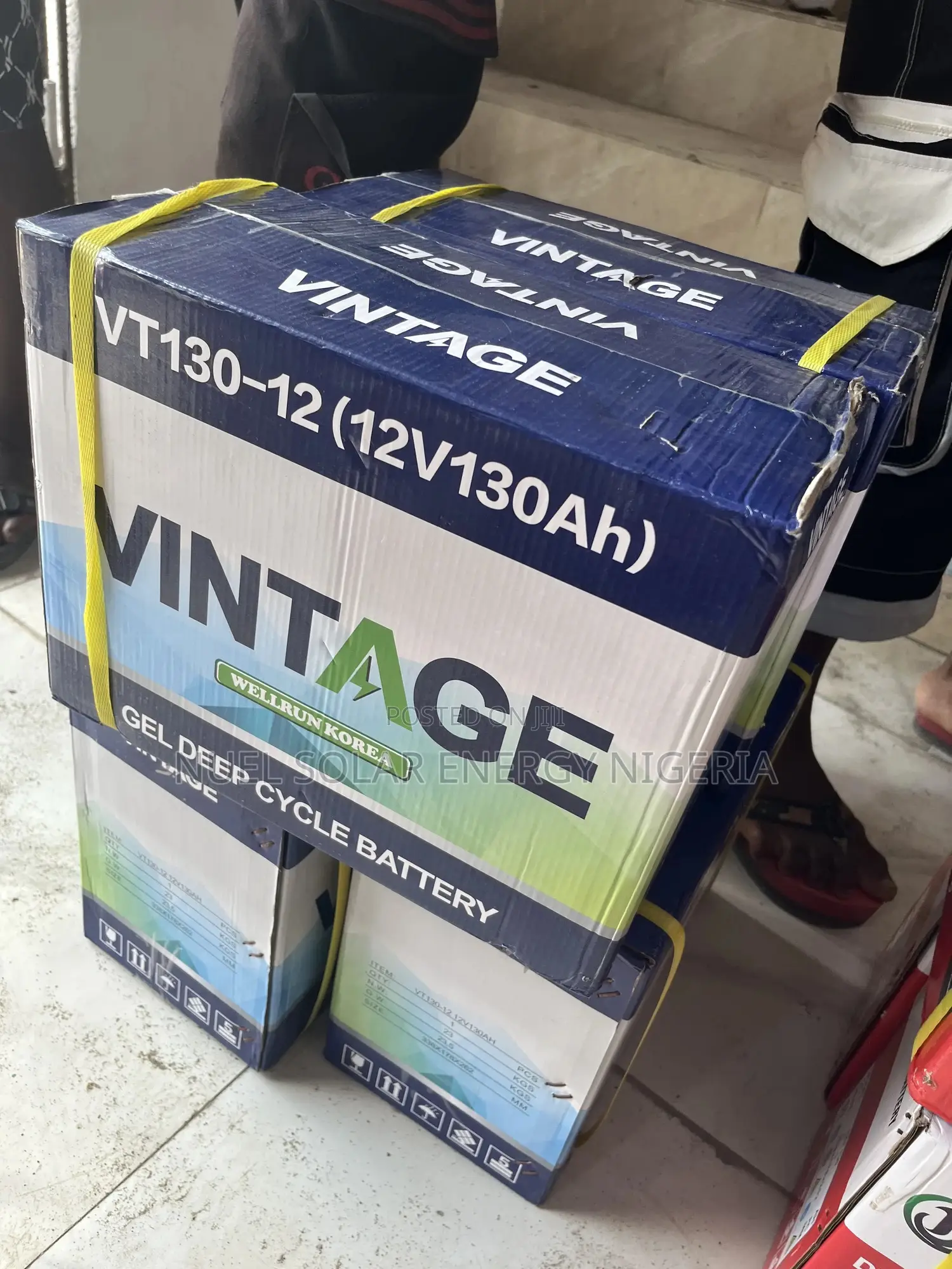 130ah Vintage Gel Deep Cycle Battery 12v