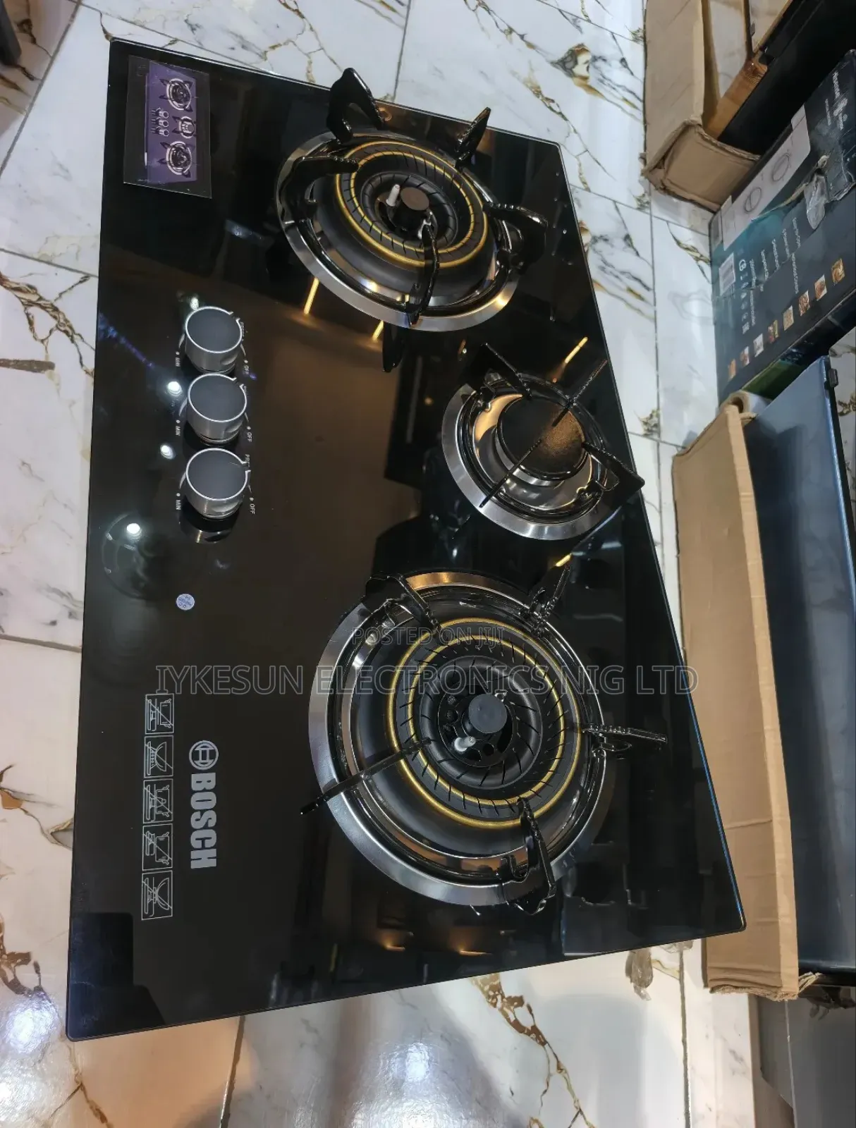Original Bosch Built-in Premium Luxury 3 Gas Burners Automatic Copper)