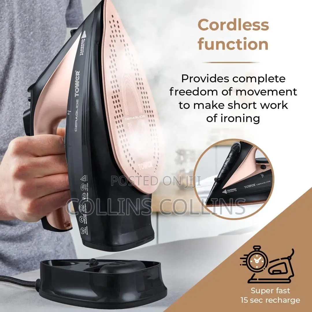 Tower T22008rg Ceraglide Cordless Steam Iron