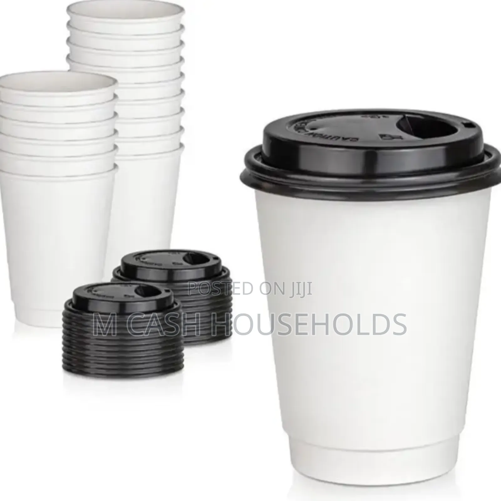 Paper Coffee/Tea Cups With Lid 50pices