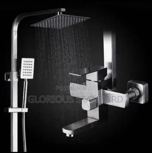 Heavy Gauge Square Anti-Rust Standing Shower