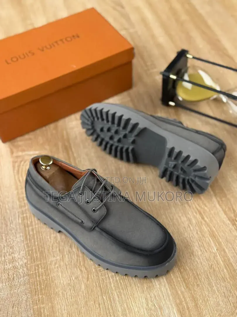 Louis Vuitton Men's Lace Up Suede Shoes