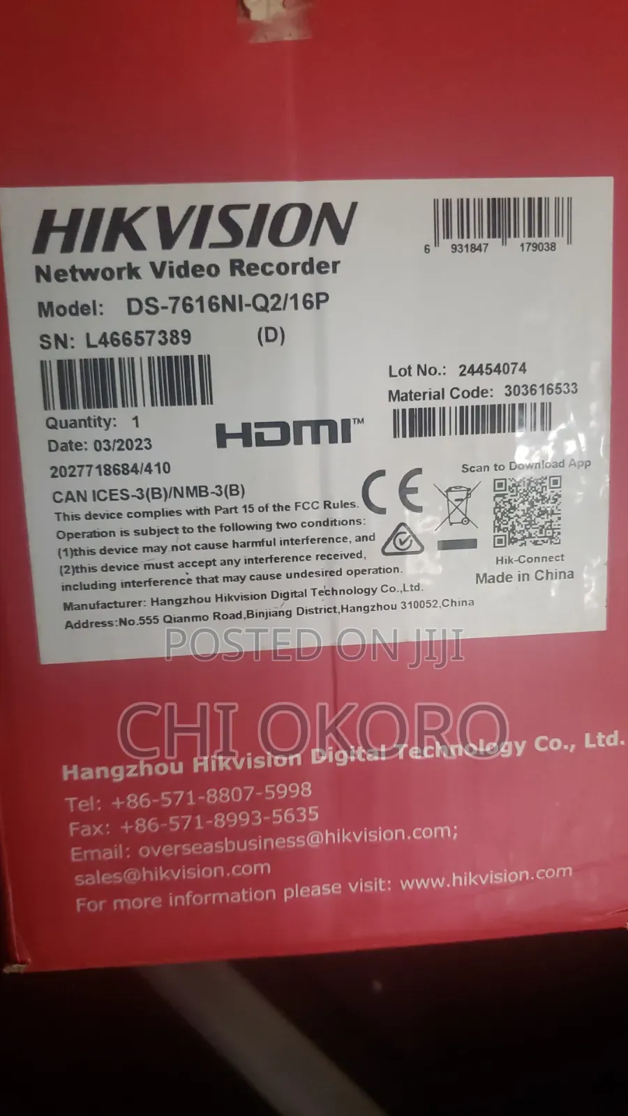 16 Channel Hikvision NVR