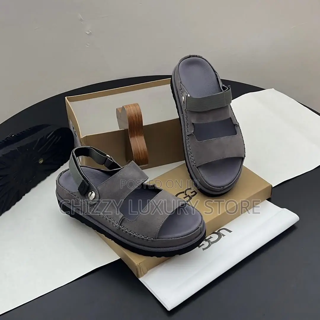Ugg Quality Luxury Men Suede Sandals