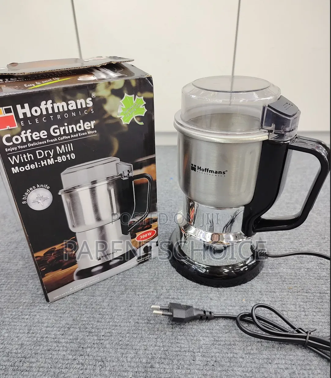 Hoffmans Hm-8010 Dry Mill Coffee Grinder 300w