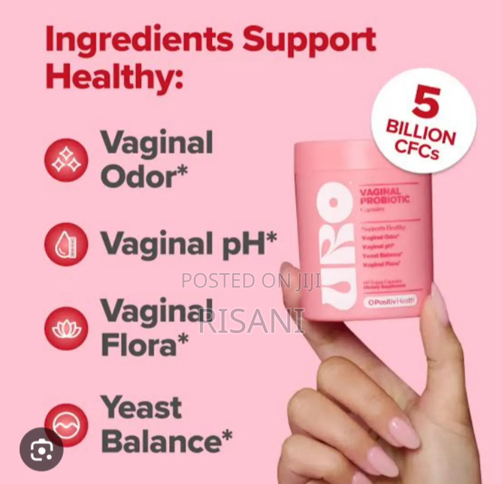 Vaginal Probiotic Capsules -O Positiv Health - Vaginal Ph Odor