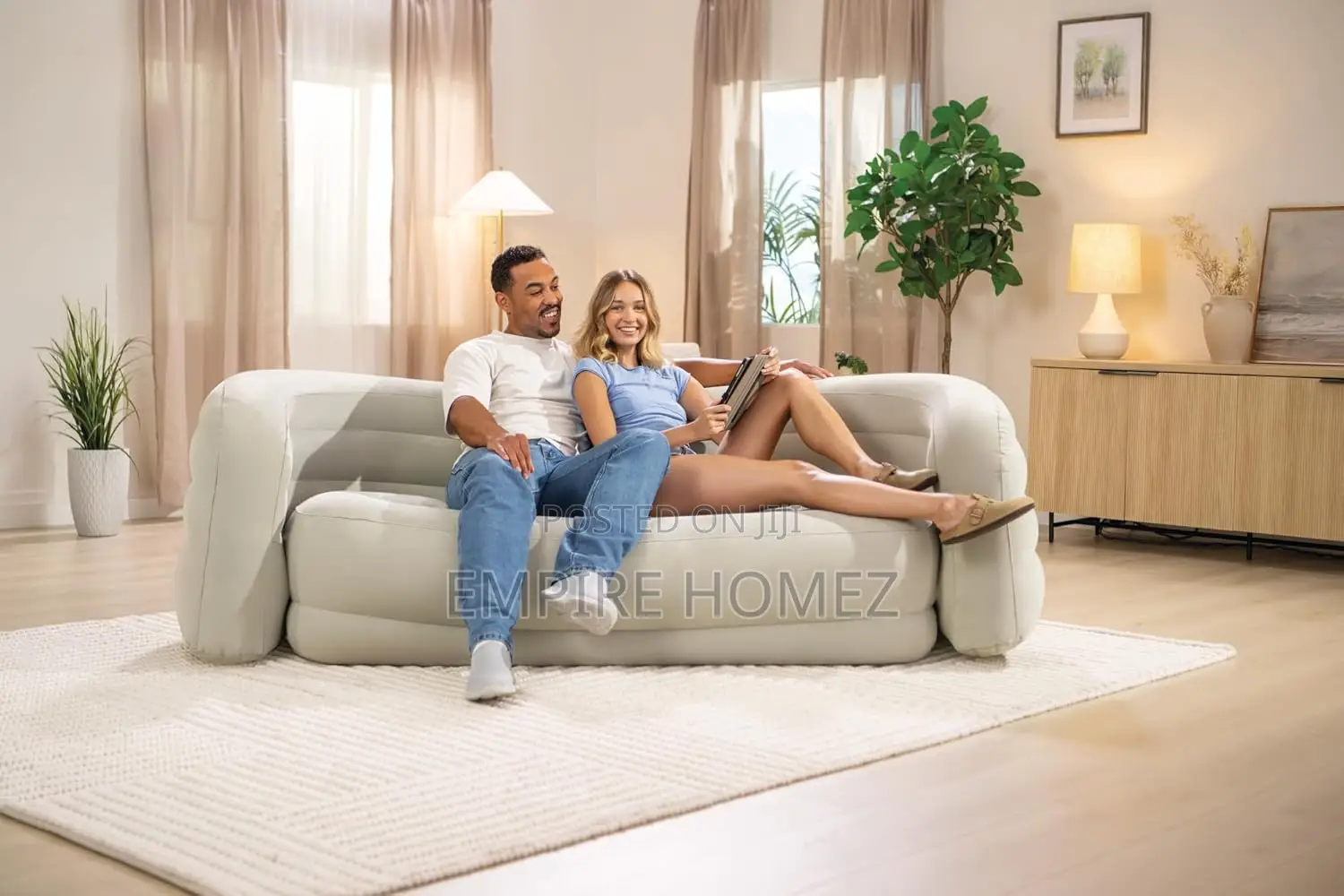 Inflatable Curved Sofa by Intex