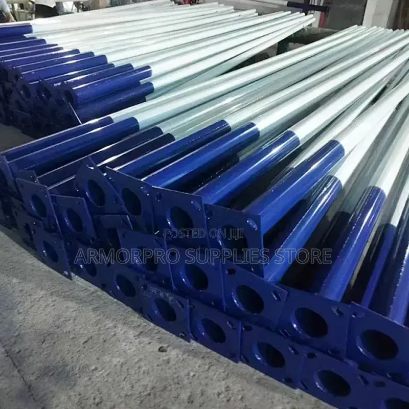 Galvanized Steel Solar Street Light Poles.