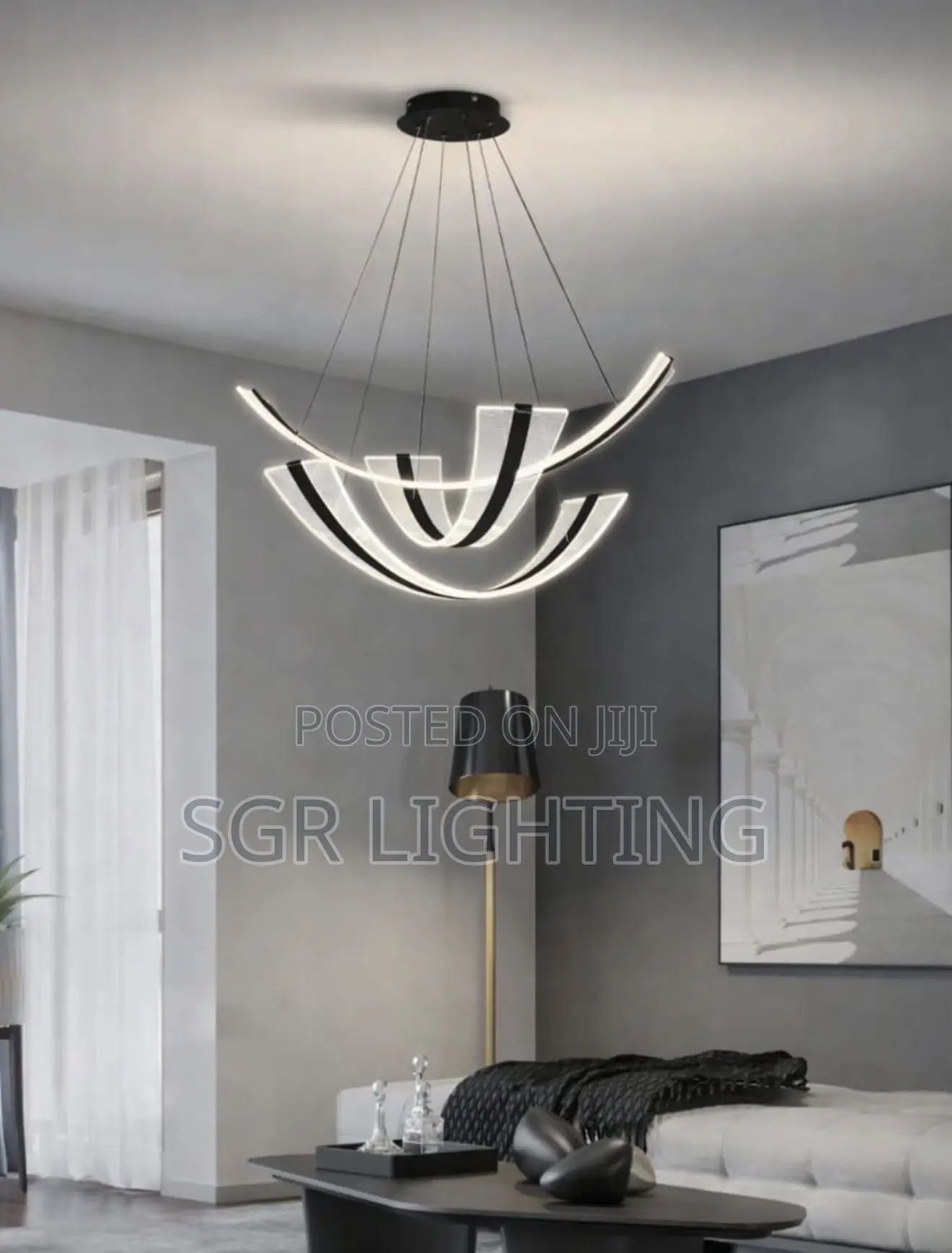 Living Room All-Copper Chandelier Nordic Light