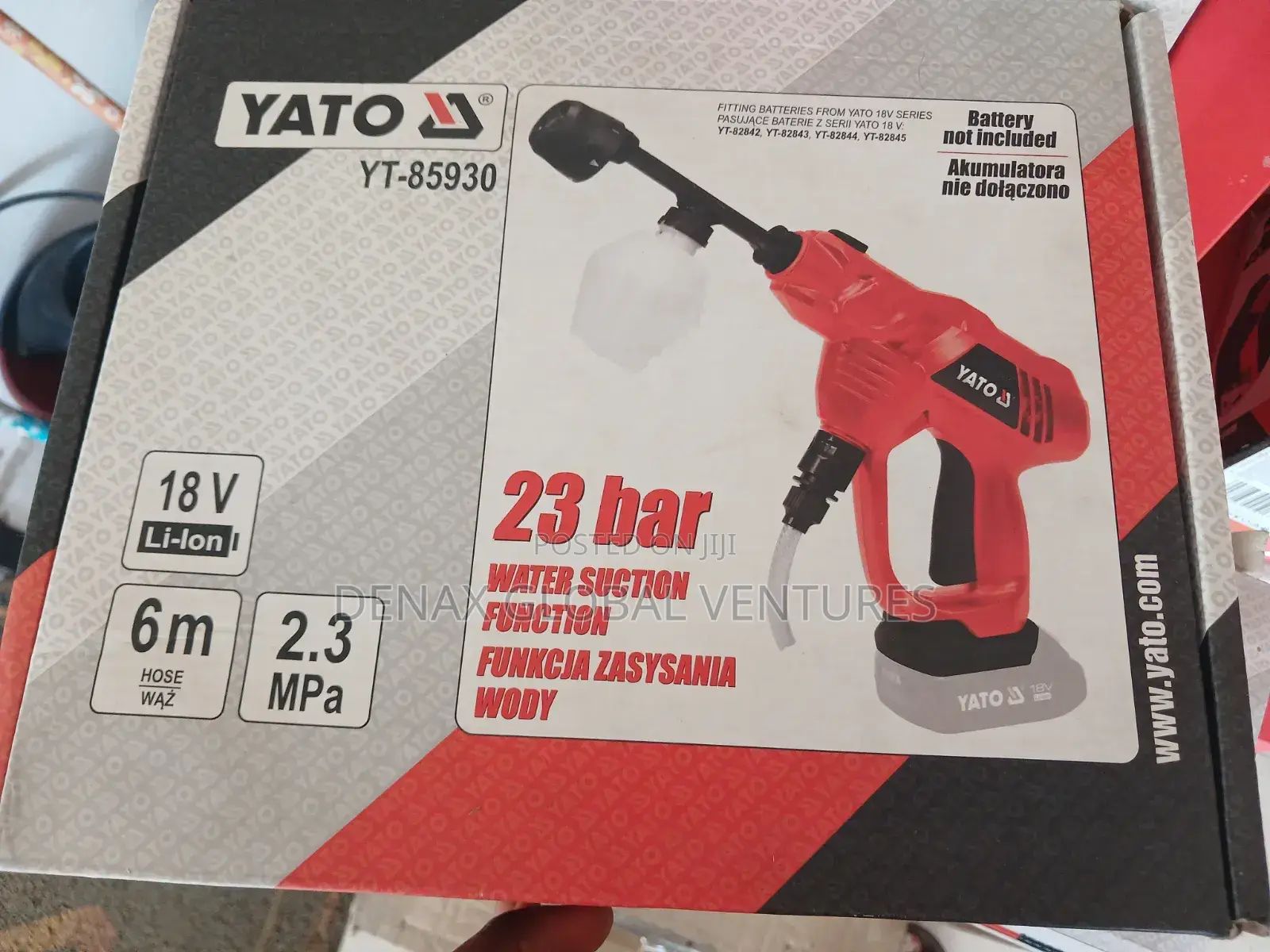 Yato Industrial Cordless Pressure Washer