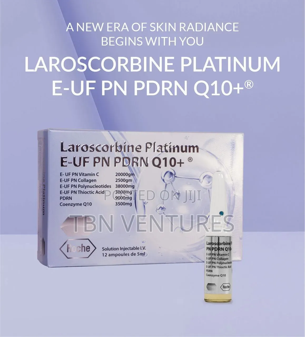Laroscorbine Platinum E-Uf Pn PDRN Q10+, Vitamin C Injection
