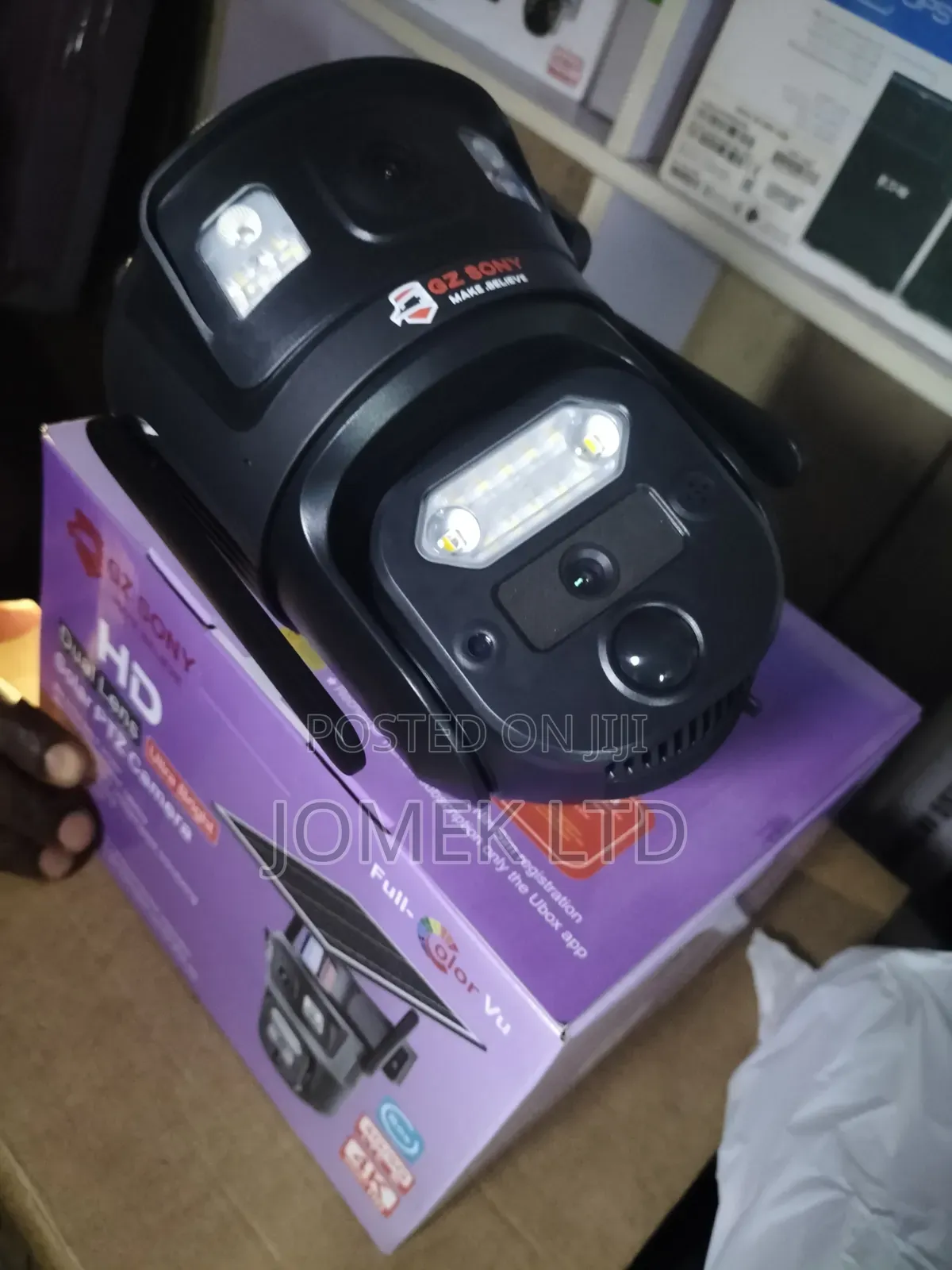 4g Ubox Dual-Lens Solar PTZ Security Camera.