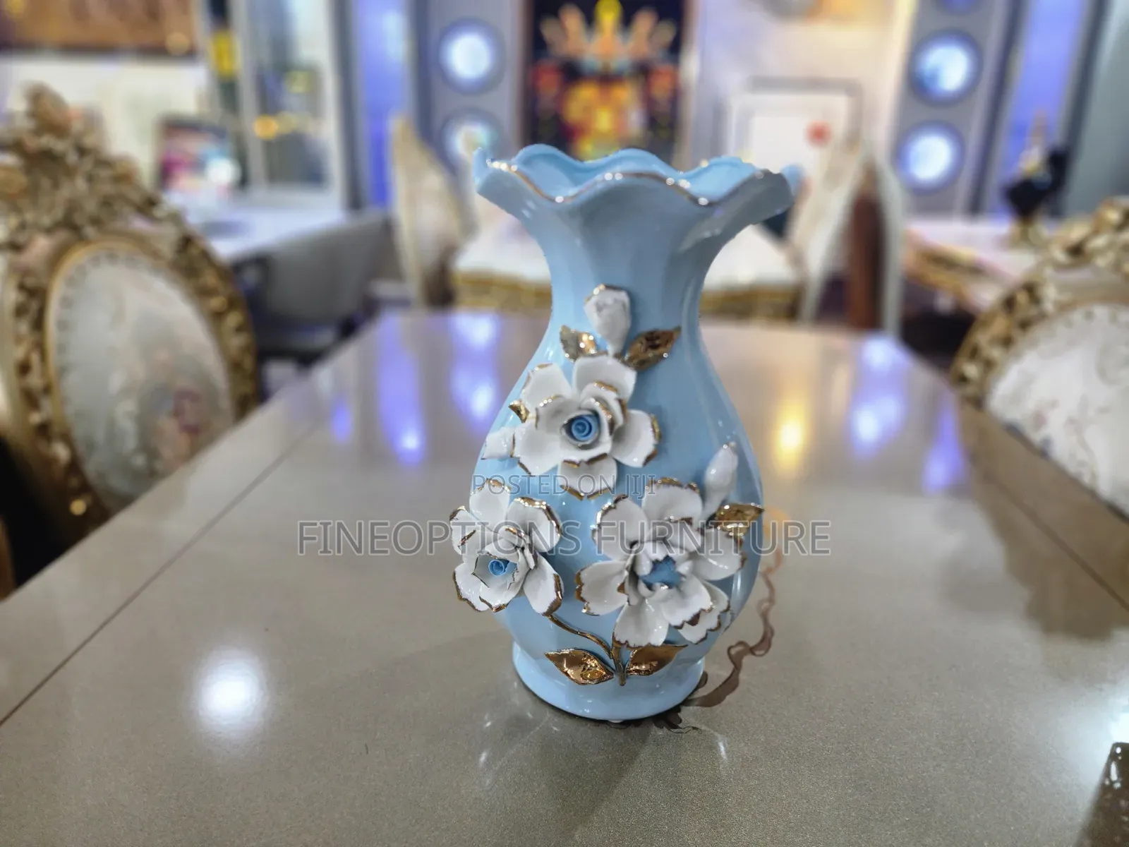 Azure Bloom Vase