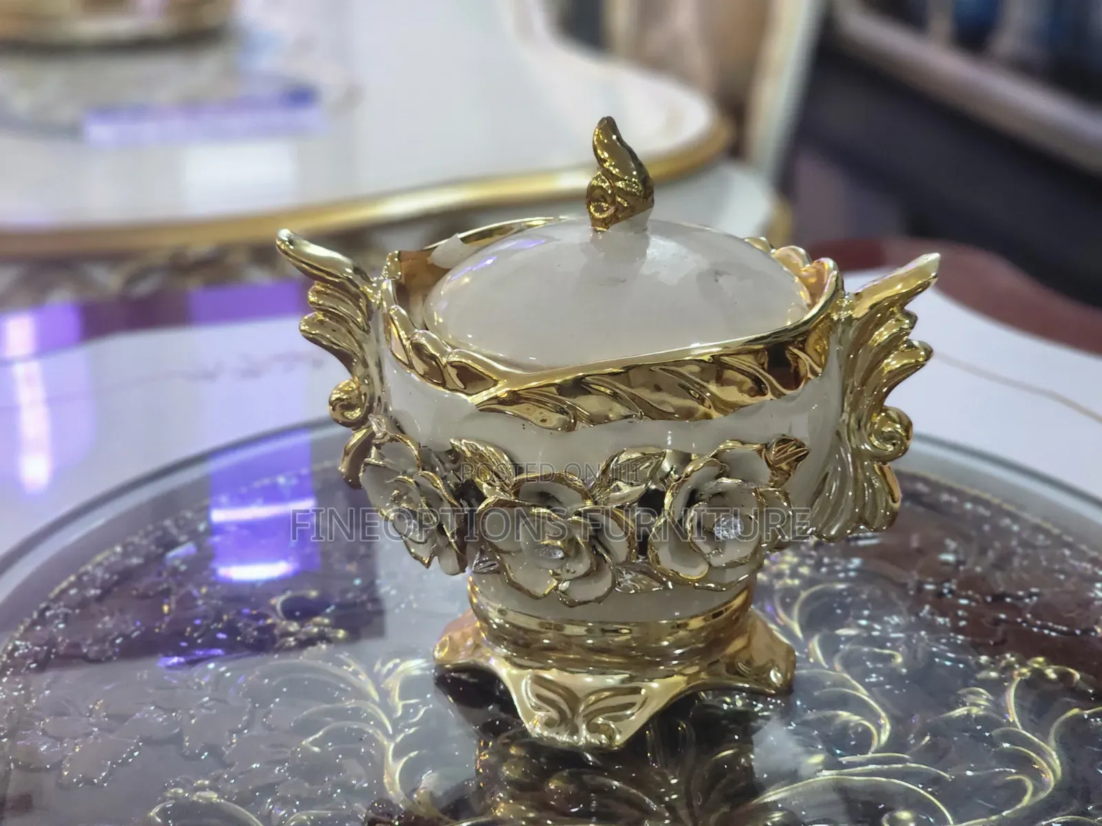 Baroque Rose Trinket Jar