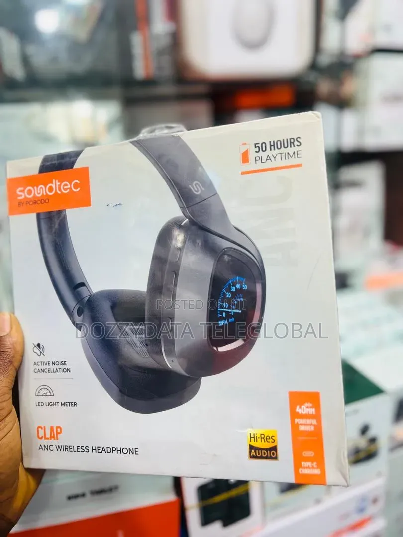 Porodo Soundtec Clap Anc Wireless Headphones