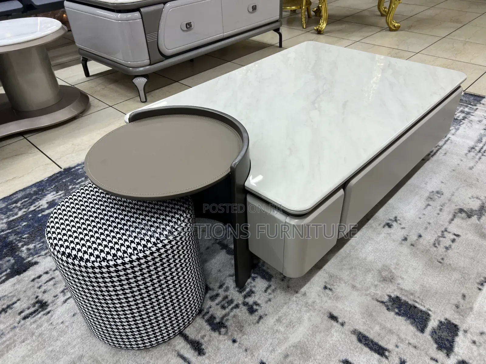 Ottoman Center Table Set