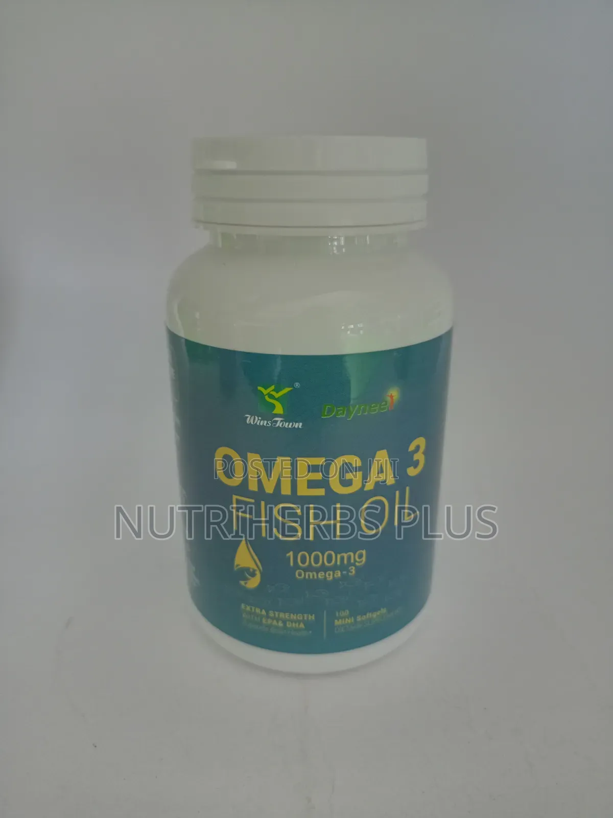 Winstown Omega 3 Fish Oil 1000mg: Extra Strength, Support Brain Health