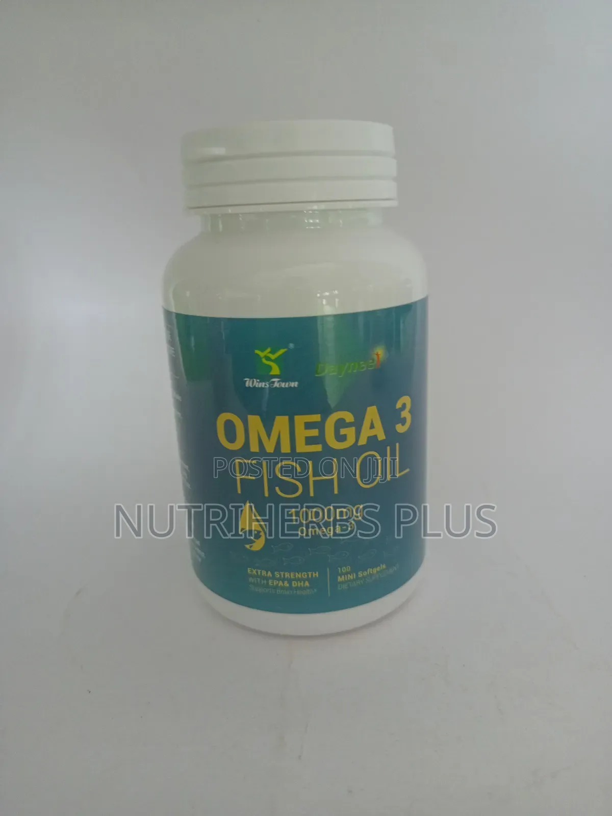 Winstown Omega 3 Fish Oil 1000mg: Extra Strength, Support Brain Health