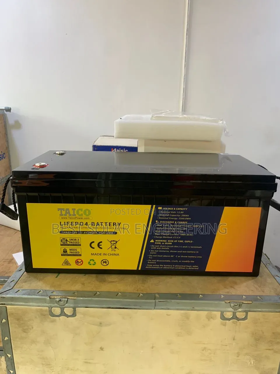 Taico 2.5kwh 12v Lithium Battery (200ah 12.8v)