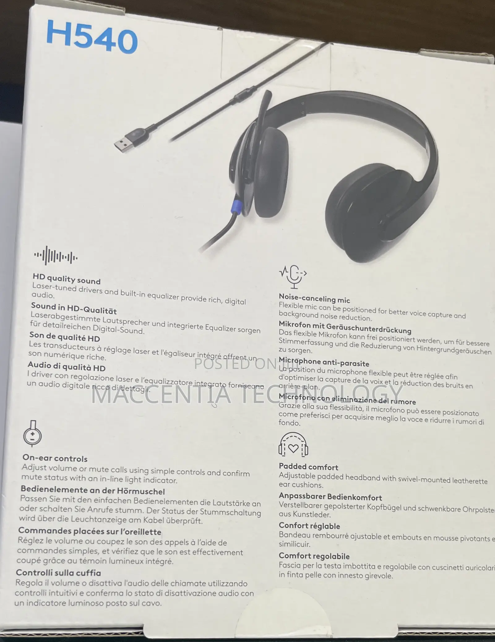 Logitech H540 Usb Computer Headset