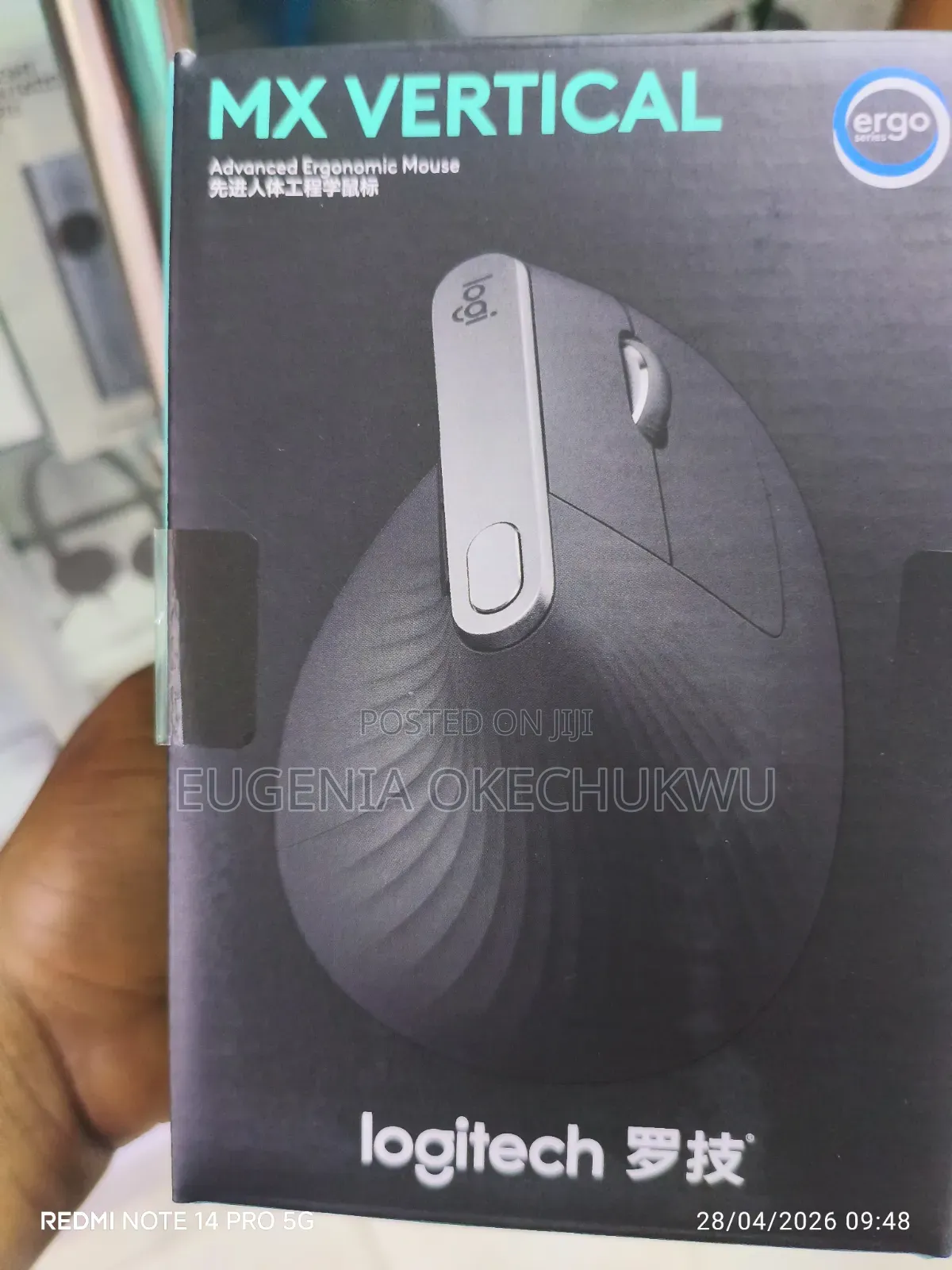 Logitech Mx Vertical Wireless Mouse